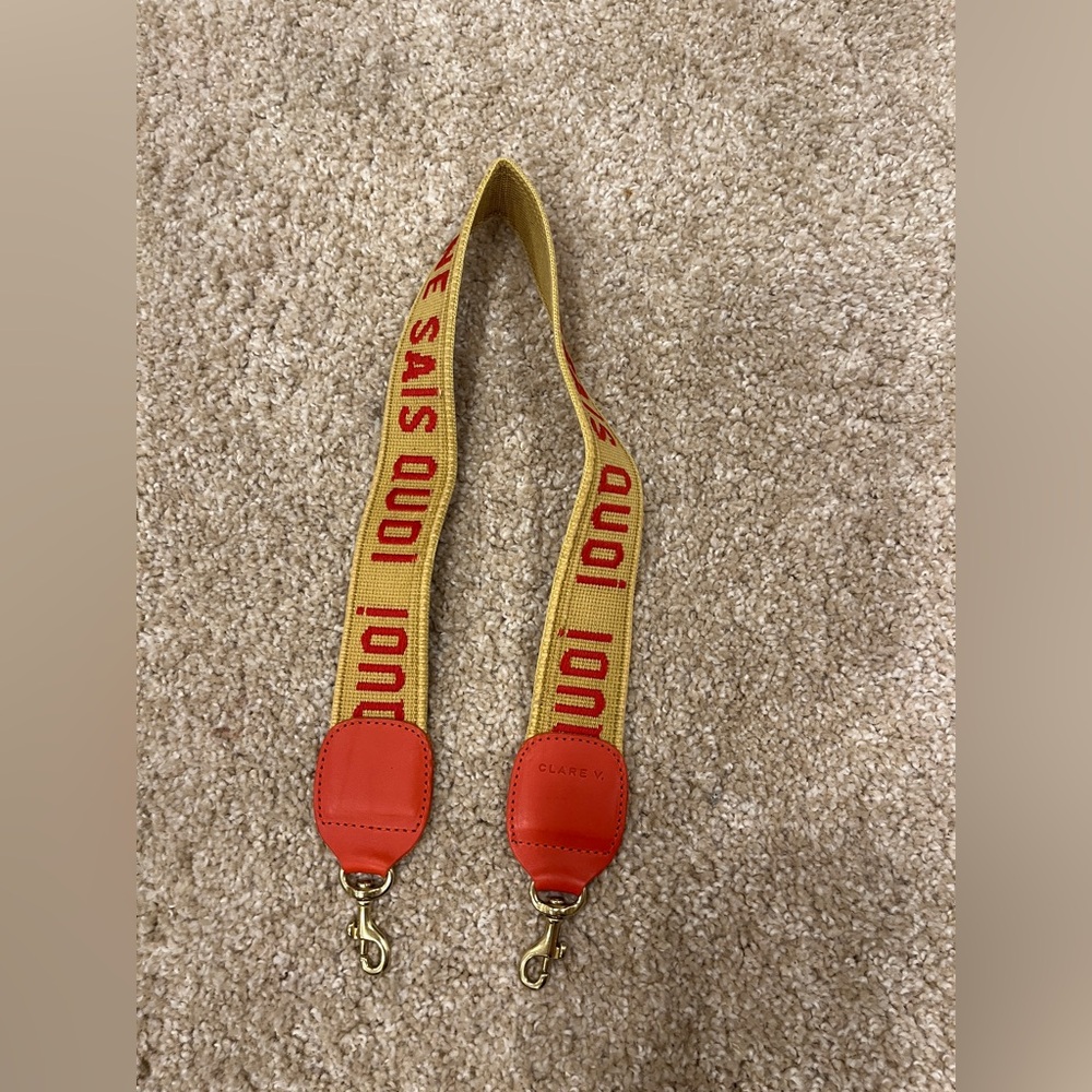 Clare V. shoulder strap yellow Je Ne Sais Quoi NWT